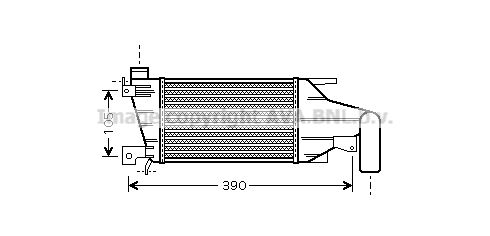 AVA QUALITY COOLING Kompressoriõhu radiaator OLA4417